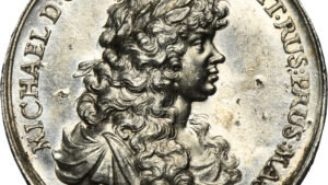 Polska, Michał Korybut Wiśniowiecki, Medal zaślubinowy 1670 – ex. Kolekcja Potockich, AU/UNC