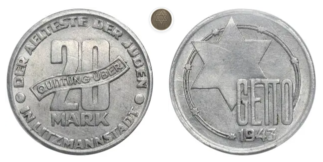 Getto Łódź, 20 marek 1943 Al, PCGS MS61 – WÓJCICKI
