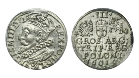 Trojak Zygmunta III Wazy z mennicy krakowskiej z 1601 roku