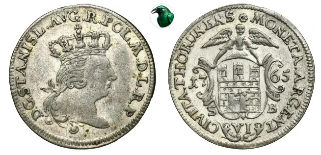 Stanisław August Poniatowski, szóstak Toruń 1765 SB – WÓJCICKI